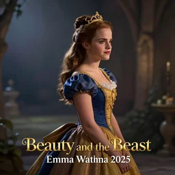 emma watson in the classical disney animation movie the beauty and the beast, disney