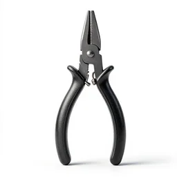 gothic pliers, stylized 3d render, isolated on a pure white background, centered, entire object in frame, sharp focus, soft studio lighting