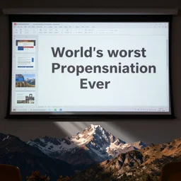 The world's worst PowerPoint presentation ever