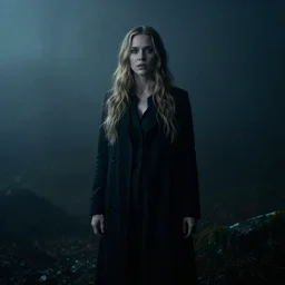 Brittany Murphy spirit in the dark fog, dark eerie pic, photo taken by ghost adventures