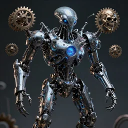 Ferrofluid, evil nanobot, organic liquid metal, alien bioweapon, generative technology, mechanical morph engine, gears of death, conspiracy theory