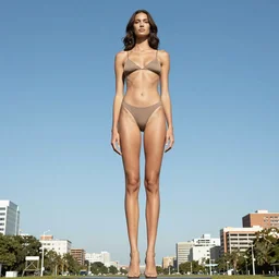the tallest and thinnest giant lady in the world