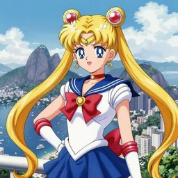 Sailor moon in Rio de Janeiro by Naoko Takeuchi