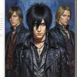portrait of a male dressed in clothes by visual kei ( ウィシュアル 系 ) style head shoot fashion photobook, art by alex heywood and rembrandt, albert lynch, fantasy art, reimagined by industrial light and magic, oil on canvas, hd