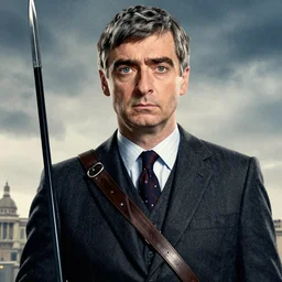 rowan atkinson as epic war hero, movie poster, 8 k hd,