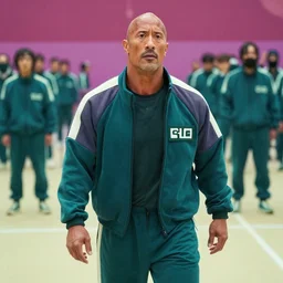 Dwayne Johnson in squid games
