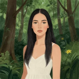 portrait of a woman drawn by artgerm, standing in a forest by alena aenami, digital artwork by karol bak and rhads, jason chan