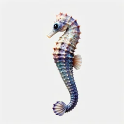 mermaid with a seahorse tail and sea themed top