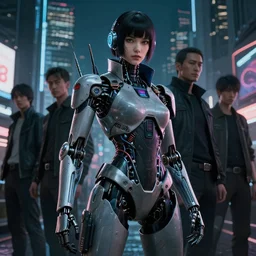 photo portrait of a cyberpunk robot assassin from cyber city oedo 8 0 8, future tokyo, film noir, high detail, intricate detail, cinematic lighting, ghost in the shell, night, by sachin teng and sergey kolesov and ruan jia and heng z and wlop. beautiful, scifi, fantasy, hyper detailed, octane render, artstation