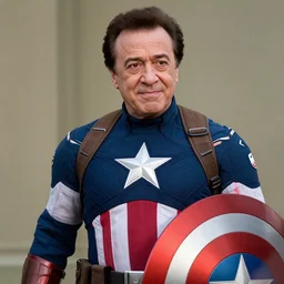film still it Danny Devito as captain America in the new marvel movie