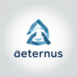 logo for a project called aeternus, about keeping an eternal record of information