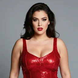 full color sony mavica. 1 9 8 0 s studio faculty headshot of a beautiful gorgeous pretty!! stern intense hyperfeminine!!! generously busty!!!! curvaceous 2 0 year old female singing teacher with an hourglass figure in a tight formfitting red sequin dress and understated makeup who bears an uncanny resemblance to jessica rabbit.