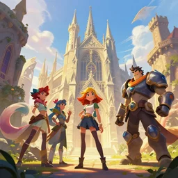 photo cartoon illustration comic manga painting of nantes, france, fantasy digital painting, volumetric lighting by feng zhu, 3 d alejandro alvarez alena aenami artworks in 4 k beeple, by thomas kinkade hearstone league of legends dofus overwatch
