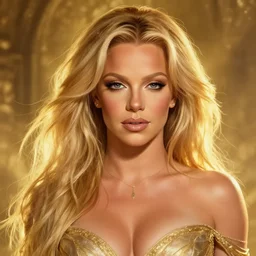Portrait of our Benevolent britney spears, fantasy, extremely detailed, digital painting, artstation, concept art, smooth, sharp focus, illustration, stunning lighting, art by Kincaid and greg rutkowski and alphonse mucha and simon stalenhag, realistic character concept, high fantasy, glowing light atmosphere, golden ratio, cinematic lighting, hyperdetailed, high resolution, insanely detailed and intricate, artstation, Marc Simonetti, Greg Rutkowski, 8k