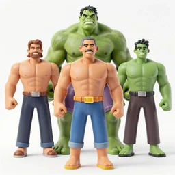 Bodybuilder Obama Hulk Clones as the boy band Nsync by Beeple, 4K