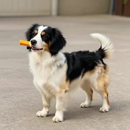 dog in the style of gooseworx