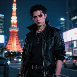 cyberpunk vampire in tokyo