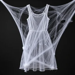 a dress made out of spider silk