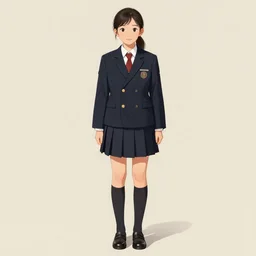 xi jinping, school uniform, seifuku, pleated miniskirt, overknee socks. by rembrandt 1 6 6 7, illustration