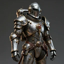 a steampunk Templar knight Astronaut armor in the style of anti-art trending on artstation deviantart Pinterest detailed realistic HD 8k High Resolution