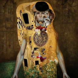 dissected human upper body morphs together with a gothic cathedral with rose window in the chest, church organ in the throat, dome in the head, anatomically correct medical photography, moody, highly detailed digital painting, artstation, rule of thirds, sharp focus, art by h. r. giger and ernst haeckel, alphonse mucha, gustav klimt,