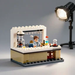 product photo still of walter white meth lab lego playset, 8 k, 1 2 0 mm macro, f 1. 8, studio lighting, key light