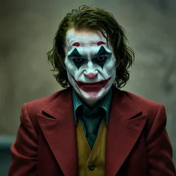 William Dafoe as the Joker in the new Batman movie, 2012, film still