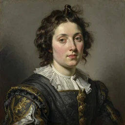 a portrait of woman wearing 2 1 st clothes, art by rembrandt!! intricate. ultra detailed, oil on canvas, wet - on - wet technique, pay attention to facial details, highly realistic, dynamic lighting, intricate textures, illusionistic detail,