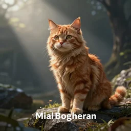 unreal engine, ginger cat