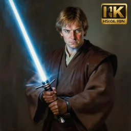 breathtaking detailed concept art painting of a jedi winston churchil holding a lightsaber, by hsiao - ron cheng, exquisite detail, extremely moody lighting, 8 k