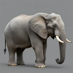 tank body turns into elephant body with elephant head