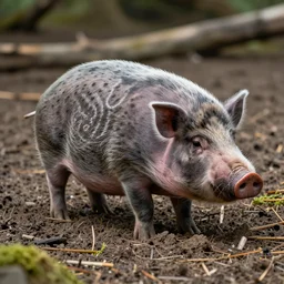 a pig platypus!!! hybrid! hyper realistic!! realistic lighting!! wildlife photographer of the year!!! bold natural colors, national geographic, hd, wide angle, 8 k