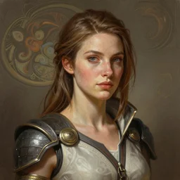 Brent Young portrait of an Alyx Vance, D&D, fantasy, intricate, elegant, highly detailed, digital painting, artstation, concept art, smooth, sharp focus, illustration, art by artgerm and greg rutkowski and alphonse mucha