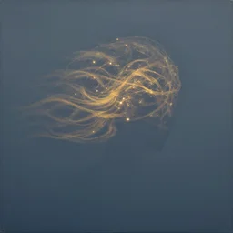 subtle soul embers in the wind, motion blur, encaustic, iridescent, cinematic, detailed, glowing, wide angle, minimalist, surrealist