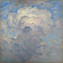 the emergence of clouds by ross tran and claude monet, oil on canvas, masterpiece