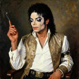 a renaissance painting of michael jackson's thriller