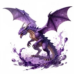 purple wyvern, splash art