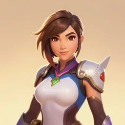 portrait of Mei from Overwatch, centered, face forwards, professional art, detailed digital art, 2d, stylized, beautiful, colorful, clean, warm lighting, Krita, Artstation, Pinterest