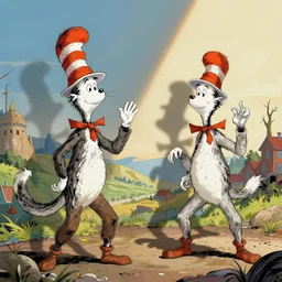 The East Coast–West Coast hip hop rivalry, attacks, illustrated by Dr Seuss