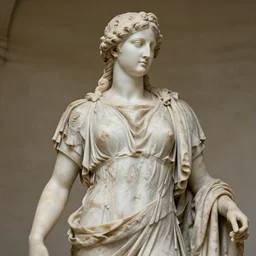 Athene Roman Statue, Intricate Details, 8k resolution