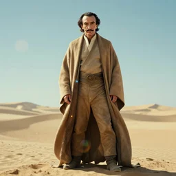 the full body shot of arrogant salvador dali in the role of emperor of dune | still frame from the prometheus movie by ridley scott with cinematogrophy of christopher doyle, anamorphic bokeh and lens flares, 8 k, higly detailed masterpiece