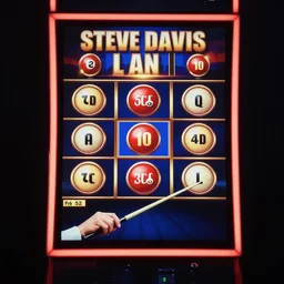 snooker legend Steve Davis themed slot machine