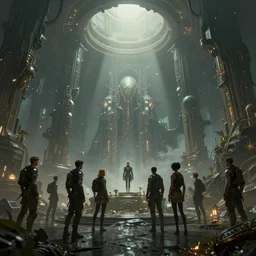 photo environment alien empire : 8 k rtx hdr volume light concept studio matte painting environment digital illustration style, artstation artur tarnowski, mihai muscan, marcin tomalak, marta leydy, marcin stepien, charlotte hughes, zuzanna dabrowa, mcbess