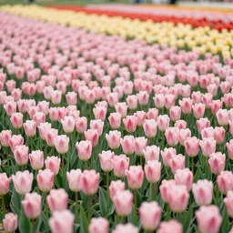 beautiful photograph of Dutch tulip fields