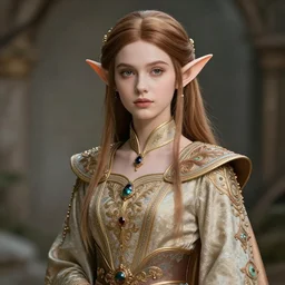 beautiful elf with ornate robes, highly detailed, 8k, HDR, smooth, sharp focus, hyper realistic, high resolution