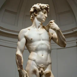 Michael C. Hall backside marble statue by Michaelangelo, marble, by Michelangelo, statue, sculpture, human physique study, athletic, Renaissance, human form