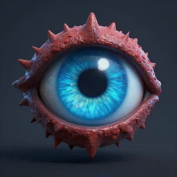 The eye of cthulu from Terraria, 3d render trending on artstation
