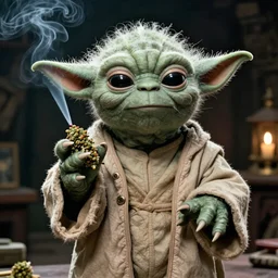film still of yoda smoking weed with snoop dog movie 4 k