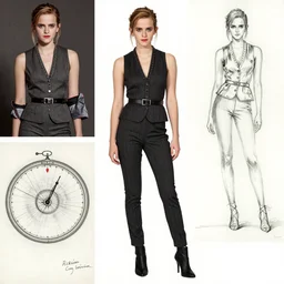 full body fashion model emma watson by Richard Schmid by Jeremy Lipking by moebius by atey ghailan