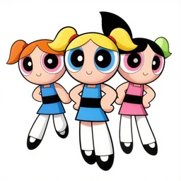 realistic photo of powerpuff girls, detailed intricate illustration, detailed illustration, hd, 4 k, digital art, overdetailed art, by greg rutkowski, by loish, complementing colors, trending on artstation, deviantart